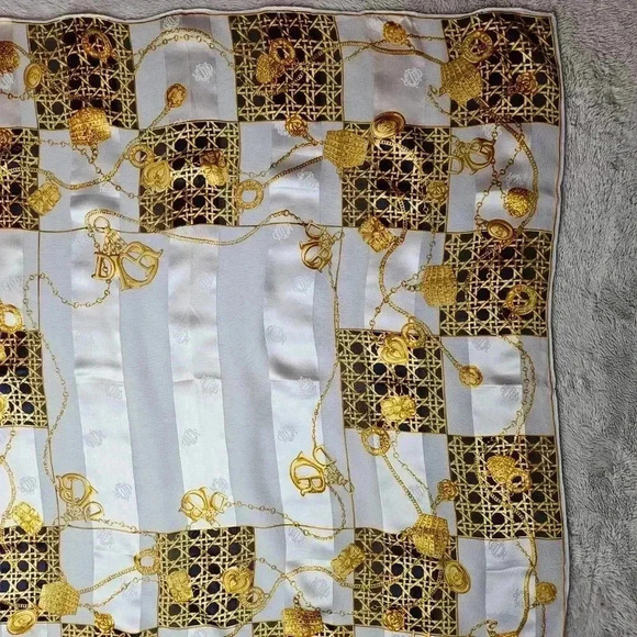 Christian Dior Silk Shawl Scarf - Picture 11 of 16